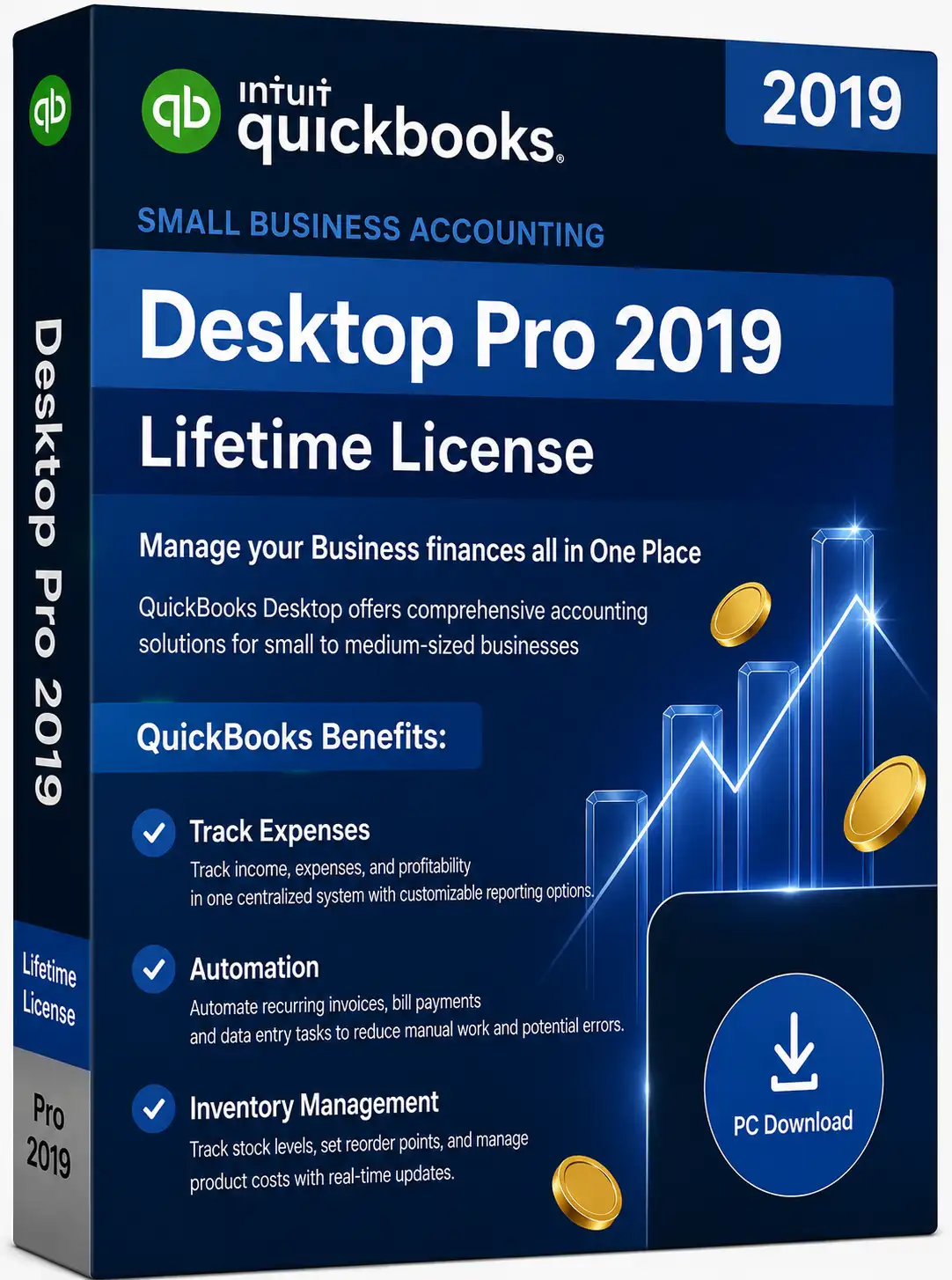 QuickBooks Desktop Pro 2019 QuickBooks Desktop Pro 2019 – Authentic Lifetime License | Guaranteed Activation - Image 1